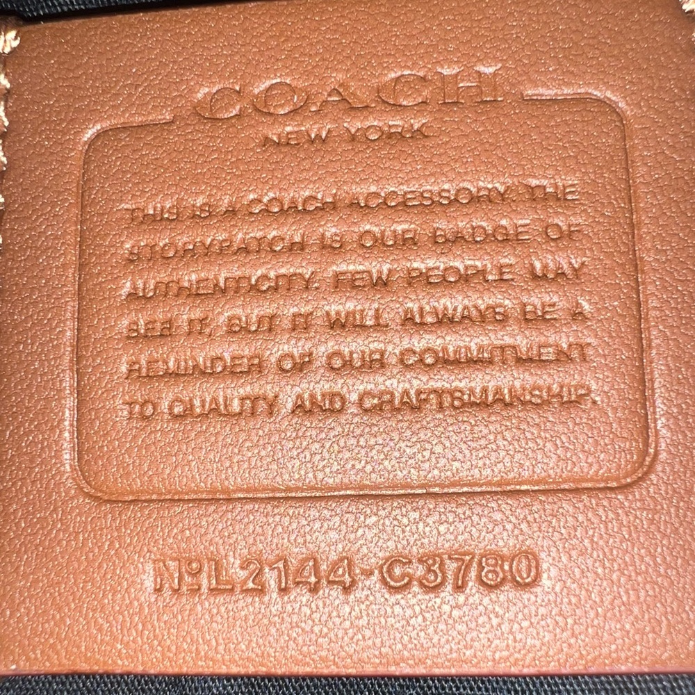 Coach Black Denim Crossbody Charter + Wallet - Picture 11 of 16